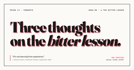 Three thoughts on the bitter lesson