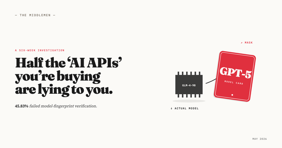 Half the 'AI APIs' You're Buying Are Lying to You