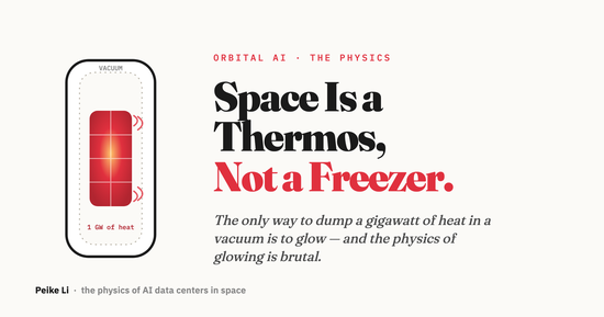 Space Is a Thermos, Not a Freezer